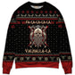 Viking Valhalla Black And Red Sweater For Outdoor Gatherings Weekend Trips And Bold Casual Styling