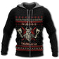 Red Viking Valhalla Hero Hoodie For Norse Inspired Streetwear Outdoor Travel And Bold Everyday Style