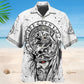 Viking Victory Black White Hawaiian Shirt For Mythic Art Lovers, Coastal Outings, And Thoughtful Gift Giving