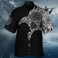 Viking Warrior Crimson Hawaiian Shirt For Weekend Escape And Everyday Comfort