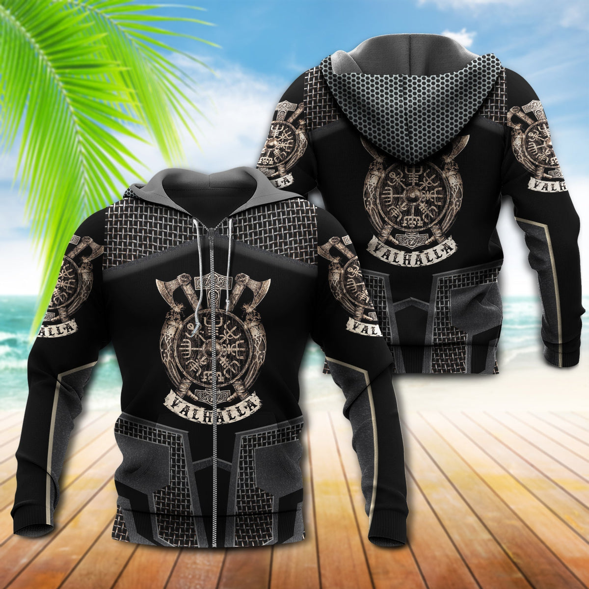 Gold Viking Warrior Brave Hoodie For Mythic Artwork Casual Days And Outdoor Exploration
