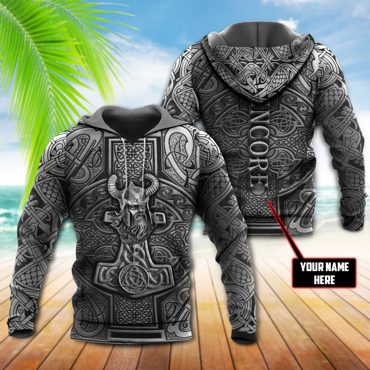 Viking Warrior Metal Personalized Hoodie For Viking Enthusiasts Travel Days And Distinctive Streetwear