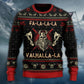 Viking Valhalla Black And Red Sweater For Mythic Adventures Casual Wear And Thoughtful Gift Giving