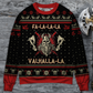 Viking Valhalla Black And Red Sweater For Mythic Adventures Casual Wear And Thoughtful Gift Giving