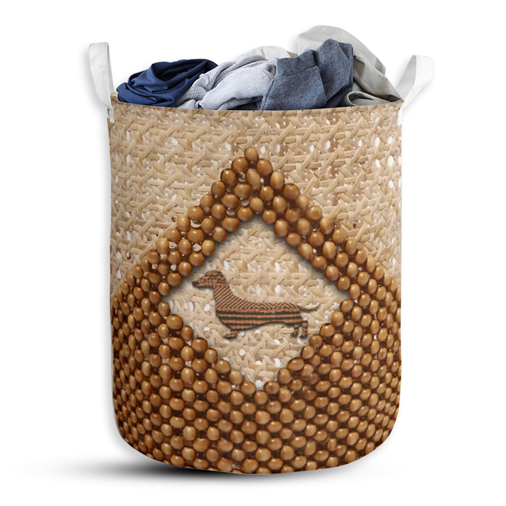 Small Size Dachshund Vintage So Simple Laundry Basket For Bathroom Bedroom Storage