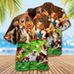 Vintage Billiard Dogs Hawaiian Shirt For Island Vacations, Resort Wear, And Relaxed Seasonal Style