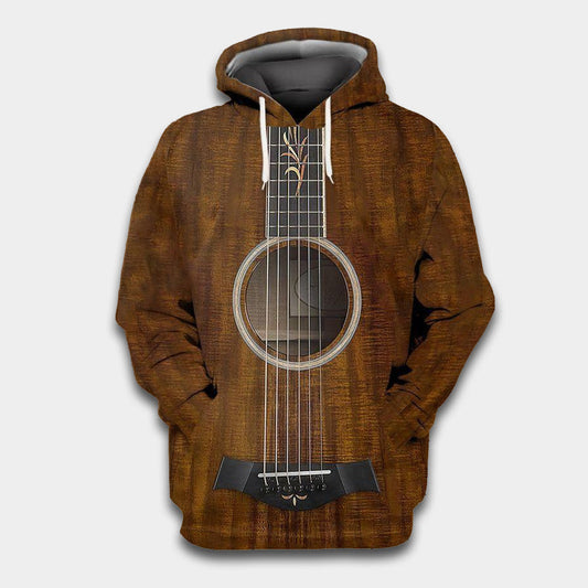Vintage Happy Guitar Makes Hoodie For Musicians Outdoor Activities And Creative Gift Ideas