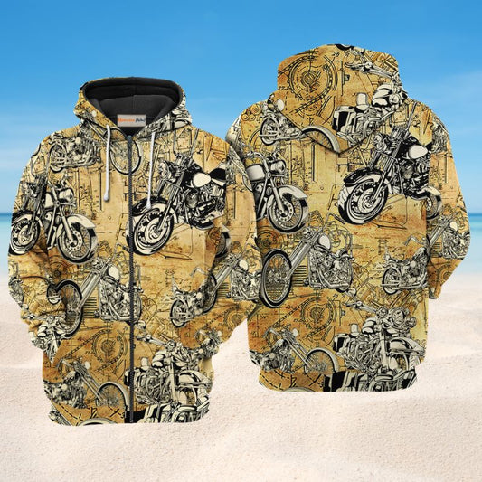 Vintage Motorcycle Hoodie For Garage Events Weekend Outings And Everyday Comfort