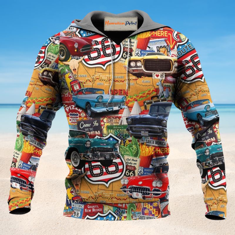 Vintage Highway Road Trip Hoodie For Weekend Trips Relaxed Outfits And Thoughtful Gifting