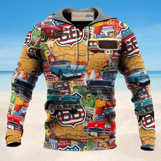 Vintage Highway Road Trip Hoodie For Weekend Trips Relaxed Outfits And Thoughtful Gifting