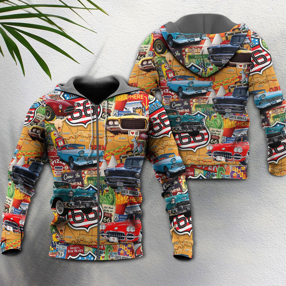 Vintage Highway Road Trip Hoodie For Weekend Trips Relaxed Outfits And Thoughtful Gifting