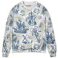 Vintage Sailboat Sea Monster Map Sweater For Nautical Adventures Travel Events And Thoughtful Gifting