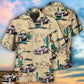 Car Desert Cactus Custom Photo Hawaiian Shirt Artwork View For Weekend Travel And Beach Style