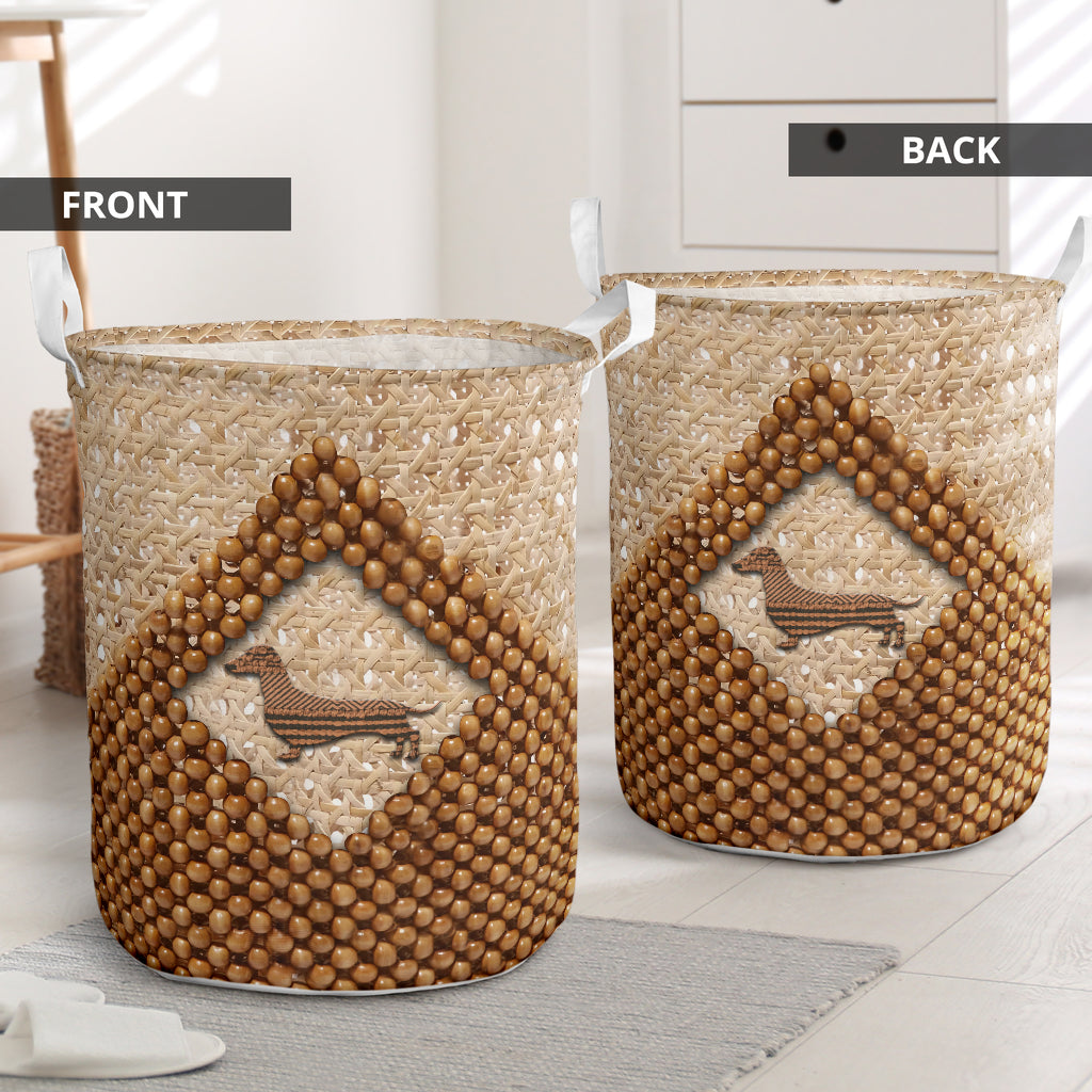 Dachshund Vintage So Simple Laundry Basket For Room Home Organizer