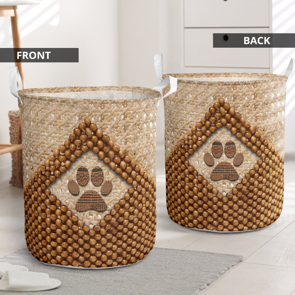 Dog Paw Vintage So Simple Laundry Basket For Room Home Organizer