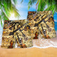 Violin Music Beach Shorts Pattern Detail For Cruise Vacations And Thoughtful Gift Giving