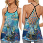 Violin My Soul Melody Touch Hollow Tank Top For Studio Practice And Festival Wear