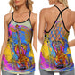 Violin My Soul My Life Forever Love Hollow Tank Top For Studio Practice And Festival Wear
