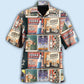Retro Wine Vodka Poster Hawaiian Shirt For Coastal Travel, Casual Events, And Comfortable Summer Wear