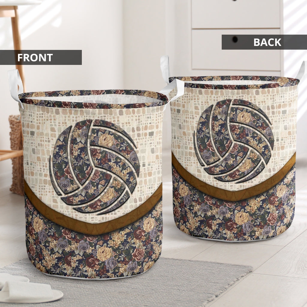 Volleyball Tepee Fabric Laundry Basket For Room Home Organizer