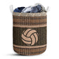 Small Size Volleyball Fabric Border Laundry Basket For Bathroom Bedroom Storage
