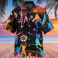 Abstract Creative Colorful Volleyball Hawaiian Shirt For Resort Trips, Coastal Parties, And Warm Weather Style