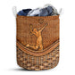 Small Size Volleyball Rattan Texture Laundry Basket For Bathroom Bedroom Storage