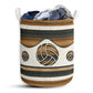 Volleyball Wood Color Laundry Basket For Bathroom Bedroom Laundry Room And Home Storage Organizer