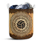 Volleyball Wood Mandala Laundry Basket For Bathroom Bedroom Laundry Room And Home Storage Organizer