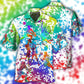 Colorful Volleyball Hawaiian Shirt For Coastal Travel, Casual Events, And Comfortable Summer Wear