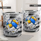 Volleyball Flag Hole Laundry Basket For Room Home Organizer