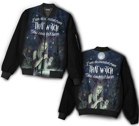 Witch you couldn't burn - Bomber jacket - BOMJ02TNH010921-Owls Matrix
