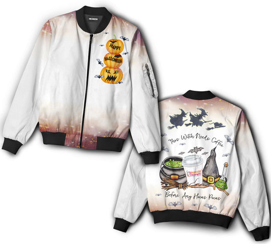 Witch needs coffee - Bomber jacket - BOMJ07TNH070921-Owls Matrix