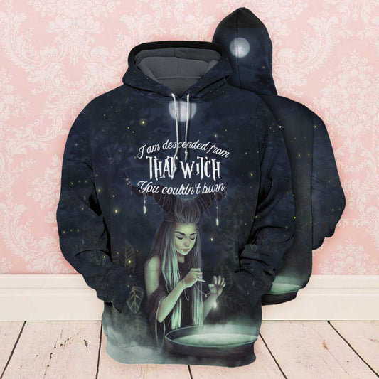 Witch Couldnt Burn Hoodie For Halloween Style Outdoor Activities And Relaxed Outfits