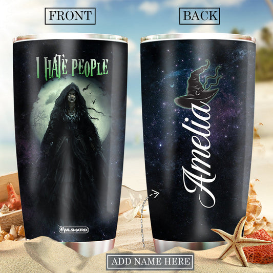 Witch Witch Dark Humor Personalized 20 Oz Tumbler For Coffee Travel And Daily Drinks