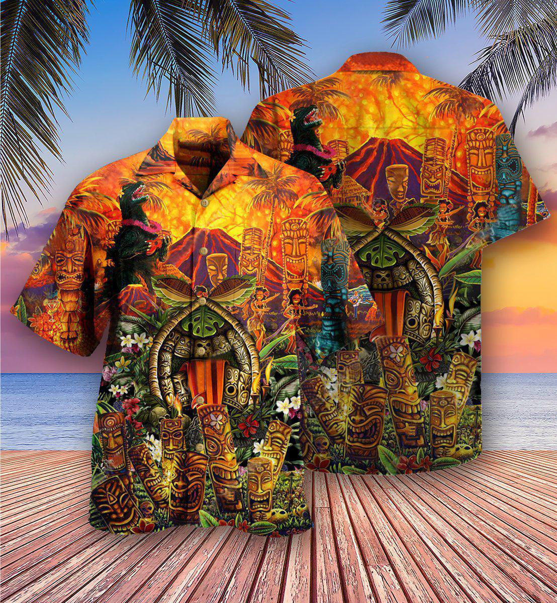 Funny Tiki Wakaka Aloha Hawaiian Shirt For Summer Events And Casual Outdoor Wear