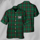 Green Tartan Wales Flag Hawaiian Shirt Pattern View For Relaxed Warm Weather Outfits