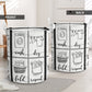 Wash Dry Fold Repeat Laundry Basket For Room Home Organizer