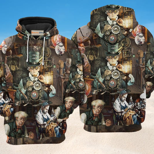 Classic Watchmaker Skilled Hands Hoodie For Travel Days Outdoor Events And Thoughtful Gifts