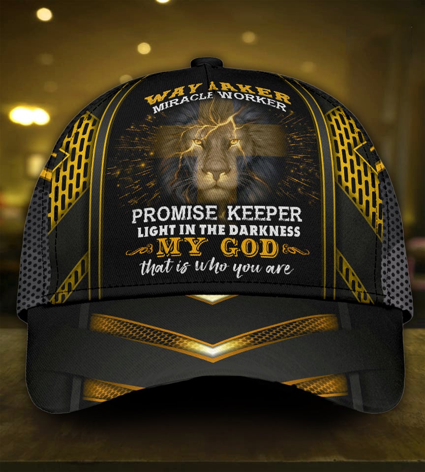 Faith Miracle Worker Lion Classic Cap For Summer Activities Vacations And Comfortable Daily Wear