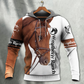 Brown Horse Love Hoodie For Equestrian Inspired Outfits Travel And Seasonal Gifting