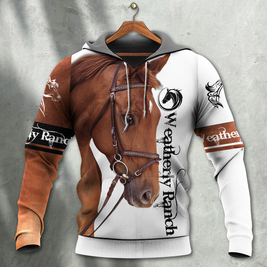 Brown Horse Love Hoodie For Equestrian Inspired Outfits Travel And Seasonal Gifting