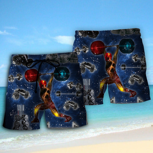 Weightlifting Strength Power Beach Shorts For Coastal Adventures And Relaxed Summer Wear