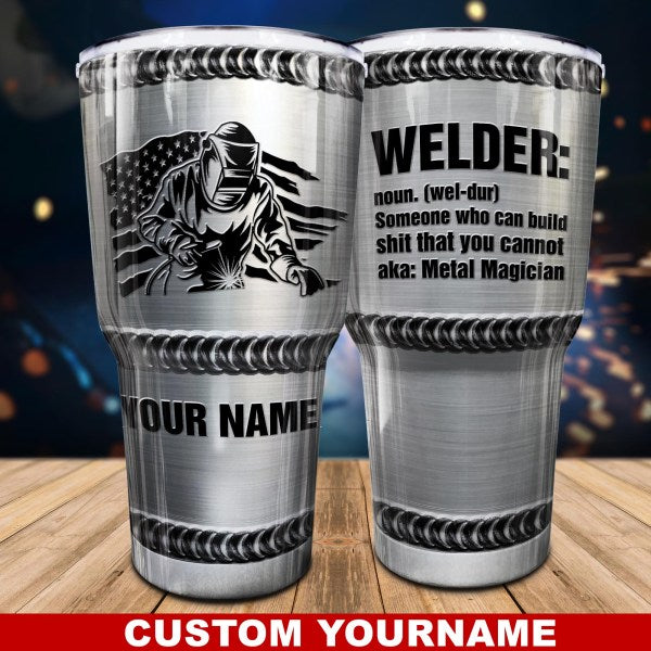 Welder Magician Personalized 20 Oz Tumbler For Coffee Travel And Daily Drinks