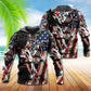 Red Blue Welder Patriotic Hoodie For Weekend Trips Relaxed Outfits And Thoughtful Gifting
