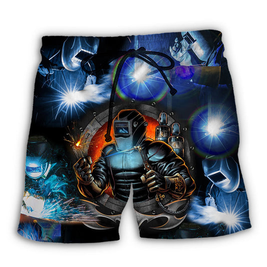 Welder Pride Strong Trade Lifestyle Beach Shorts For Warm Weather Travel And Everyday Comfort