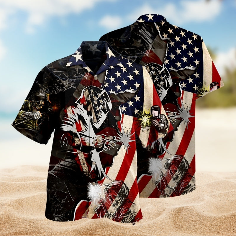 Retro Steampunk Owl Mechanical Hawaiian Shirt All Over Print Detail For Outdoor Gatherings