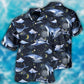 Whale Sky Hawaiian Shirt For Summer Vacation, Beach Travel, And Casual Wear