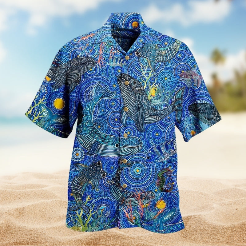 Christmas Santa Snowman Hawaiian Shirt Fabric Pattern Detail For Summer Travel