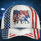 White American Horses Freedom Classic Cap For Summer Activities Vacations And Comfortable Daily Wear